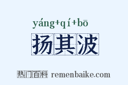 扬其波是什么意思的图片